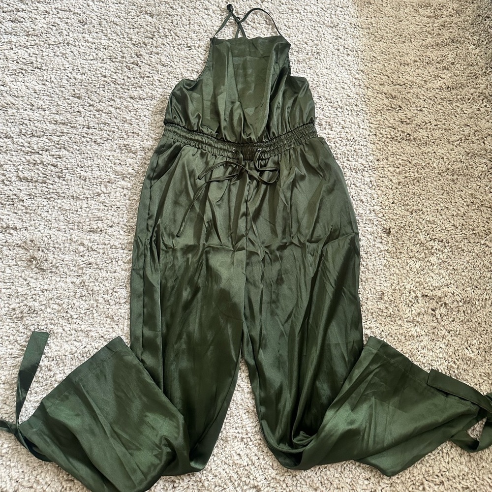 Olive green jumpsuit